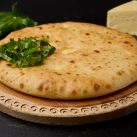 Осетинский пирог с сыром и свекольными листьями