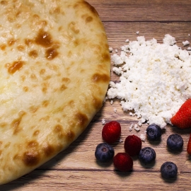 Пирог с творогом и малиной Пирог с творогом и малиной