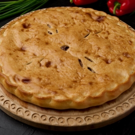 Пирог с бараниной и говядиной