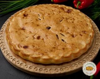 Пирог с бараниной и говядиной